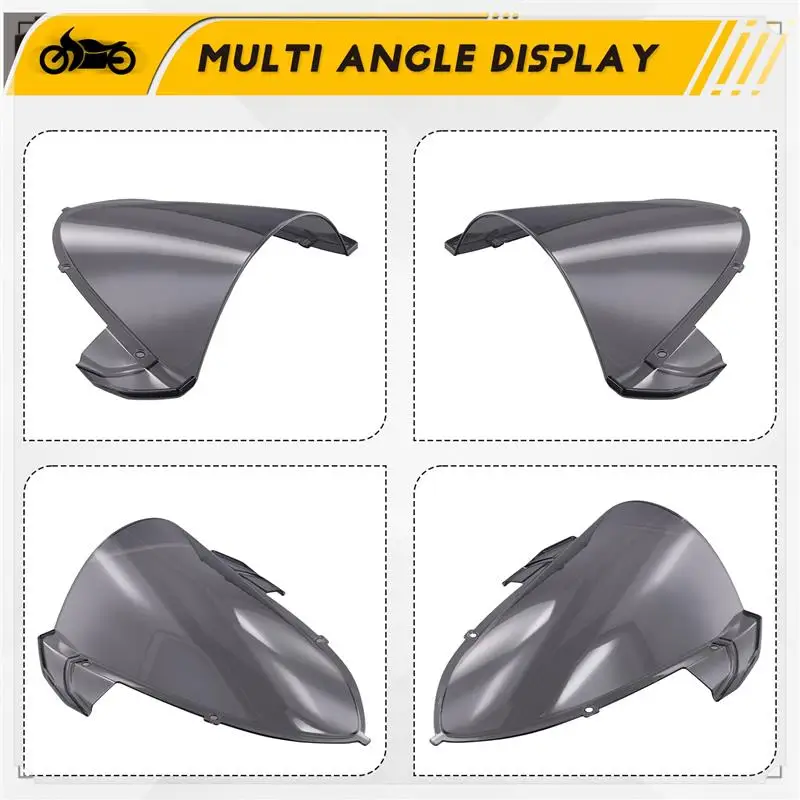 الزجاج الأمامي للدراجات النارية لأبريليا RS457 منحرف شاشة الرياح فيسر قناع دراجة نارية بجولة الزجاج الأمامي سموكي