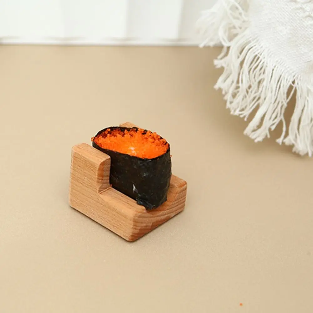 1/2/3/4/5 Slots Wooden Sushi Rack U-shape Multi Purpose Sushi Serving Tray Japanese Style Innovative Sushi Maker Holder Store