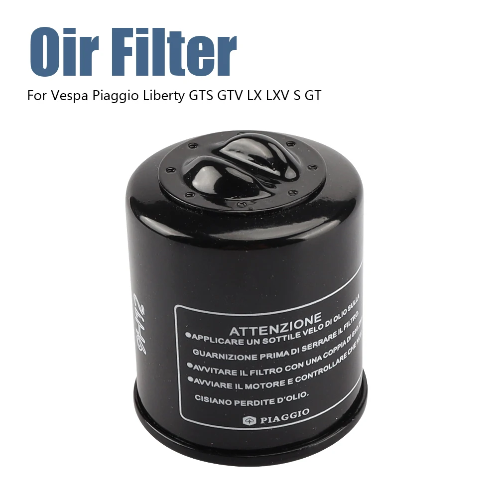 

Motorcycle Oil Filter for Vespa Piaggio Liberty GTS GTV LX LXV S GT 125 150 200 250 300 350 Vespa X7 X8 X9 Oil Filters ATV