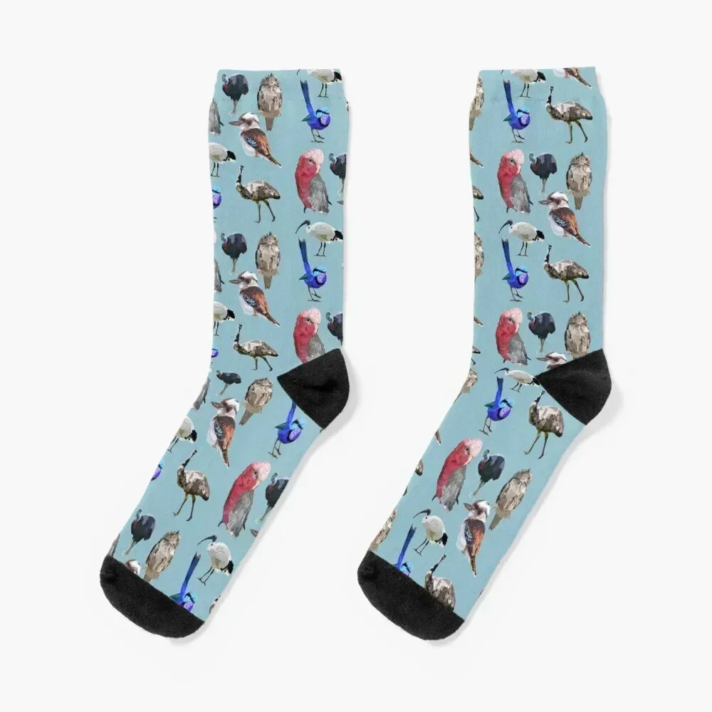 Mixed Aussie bird Socks sports and leisure Antiskid soccer kids Socks Girl Men's