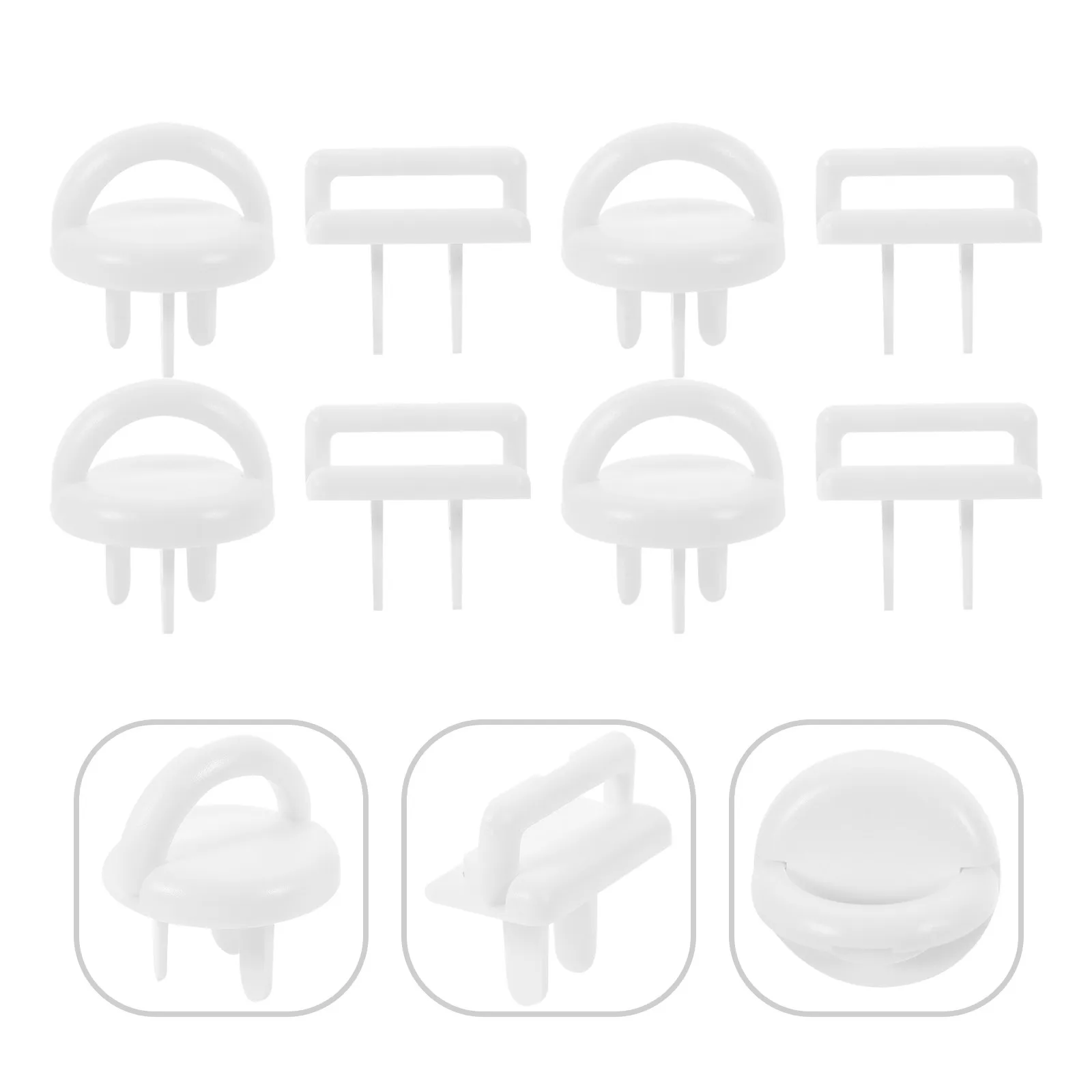 

50Pcs Childproof Outlet Plug Covers Baby Safety Plastic Socket Protectors Electrical Socket Cover Durable Child Safety Plugs