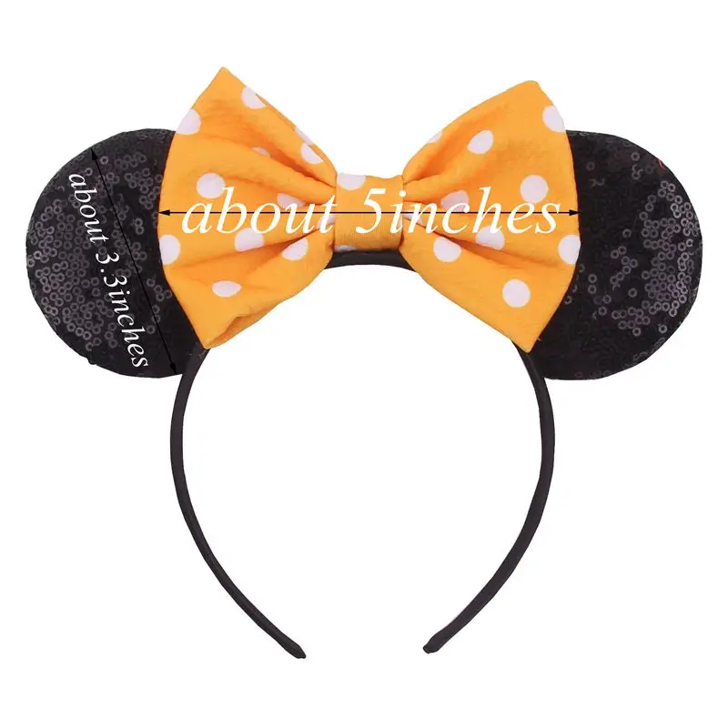 موضة بلون آذان الماوس عقال للفتيات النساء حفلة عيد ميلاد هيرباند DIY بها بنفسك مهرجان تأثيري إكسسوارات الشعر