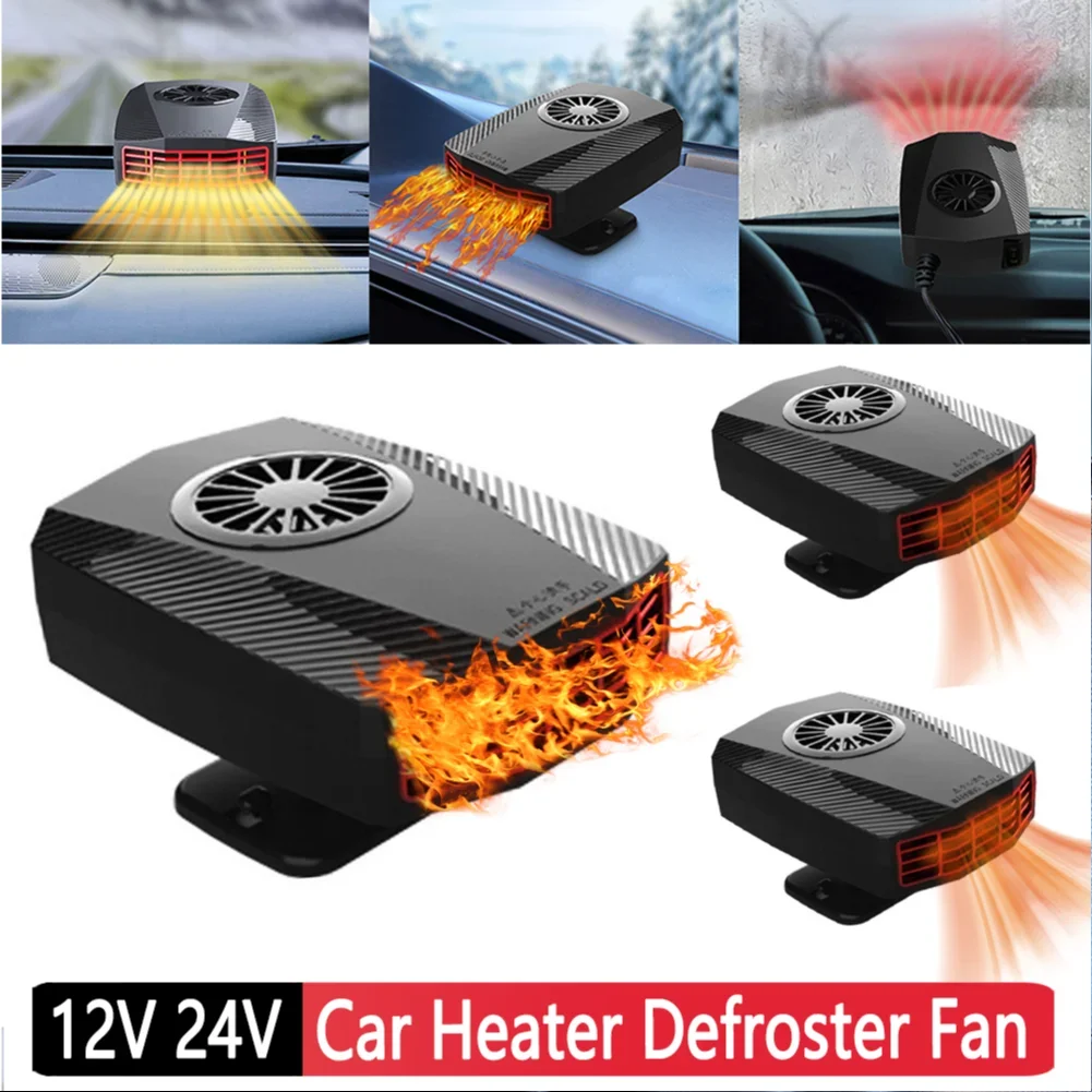 Car Heater Defroster Fans 12V 150W Car Heater Fan Fast Heating Auto Windshield Defroster Defogger Car Anti-Fog Heater Dryer