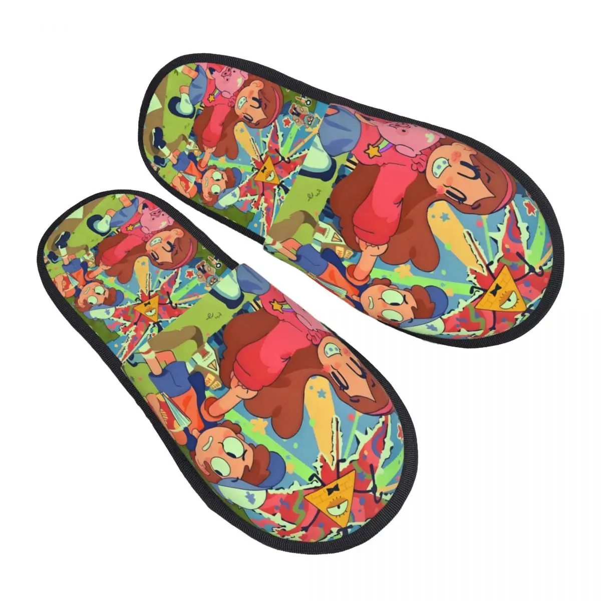 

Мягкие домашние тапочки из пены с эффектом памяти Me When The Gravity Is Falls, женские уютные теплые противоскользящие тапочки из мультфильма аниме, комедийного сериала