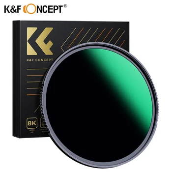 K & F Concept Nona-X ND1000 lente de filtro ND 37/49/52/58/62/67/72/77/82mm filtro de densidad neutra de vidrio Super HD para Sony Canon Nikon