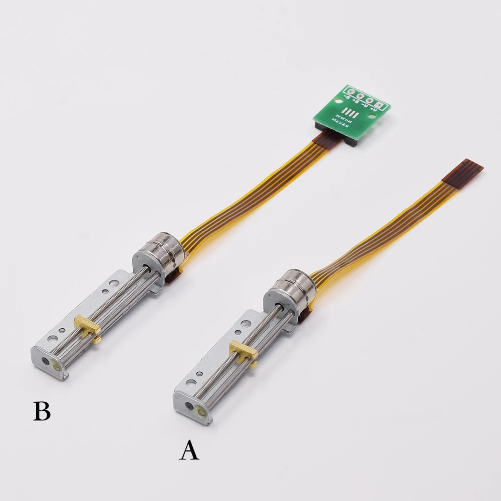 DC 5V-6V Micro Mini 8mm 2-fazowy 4-przewodowy wałek śruby krokowej pozycja silnika krokowego precyzyjny siłownik liniowy śruba nakrętka suwakowa