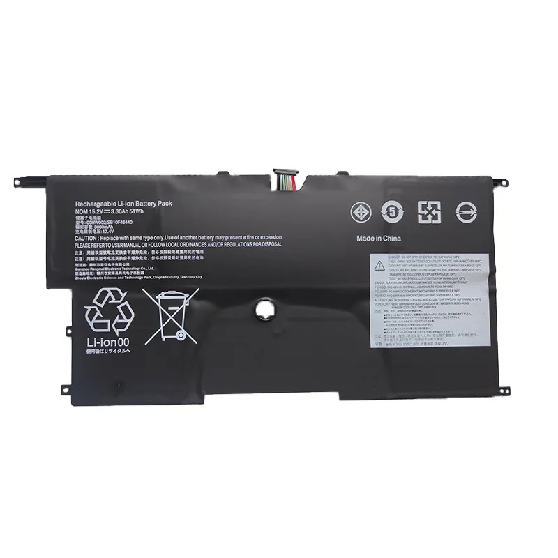 Batteria per laptop Lenovo ThinkPad X1 Carbon 3th 2015 00HW003/002 da 15,2 V 3300 mAh 00HW002