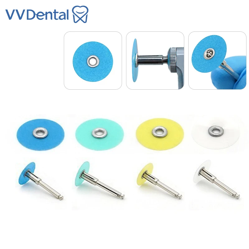 

40/80Pcs//Box Dental Polishing Discs Kit - Gross Reduction & Contouring Mandrel Discs for Composite Resin & Teeth Whitening