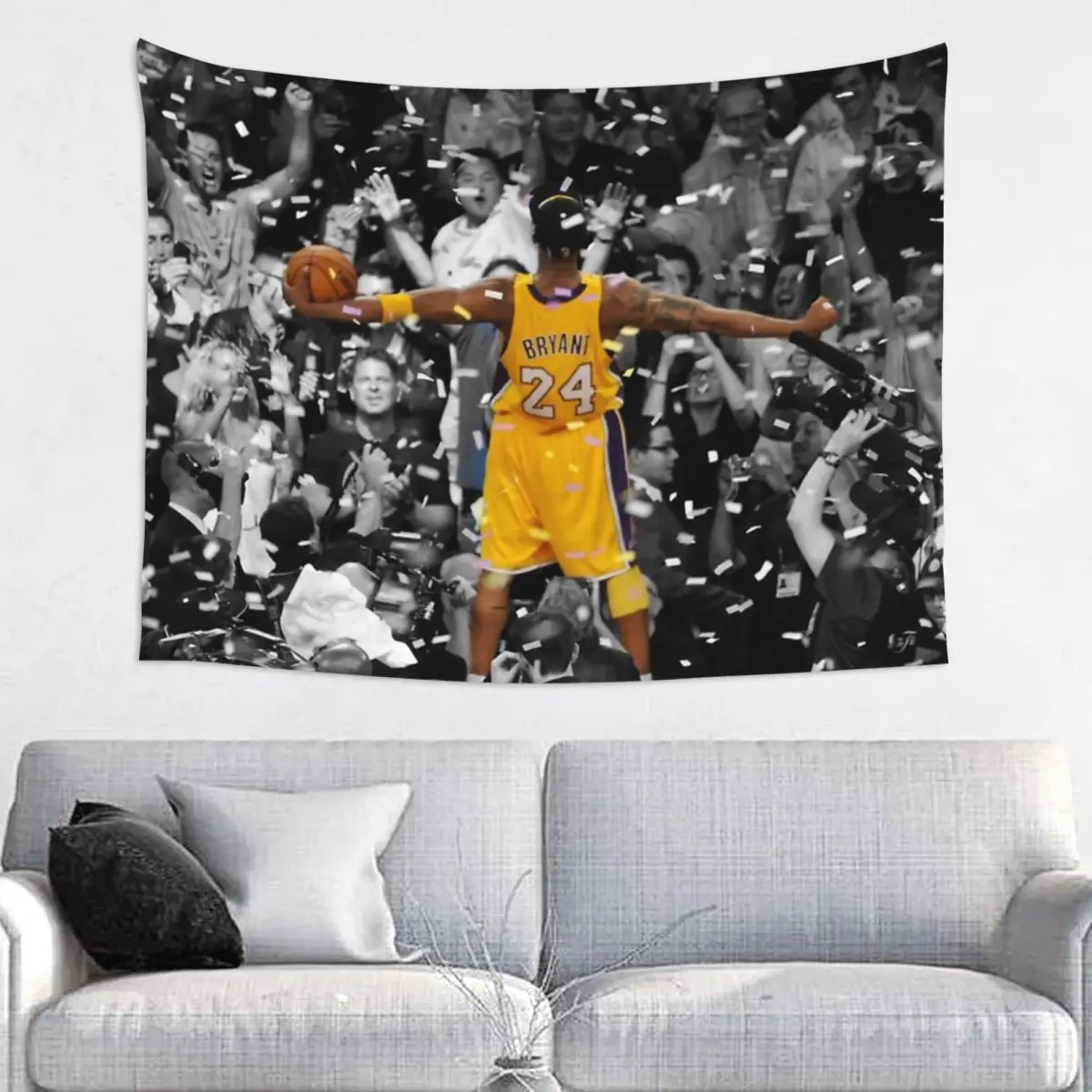 Kobes Bryants Tapestry Wall Hanging Hippie Fabric Tapestry INS Throw Rug Blanket Wall Decor Tapiz