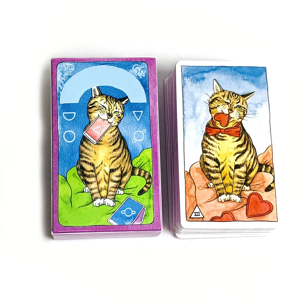

Карты Таро, 78 шт., милые карты Таро, английские видионы, гадание, Borad, игры для семьи, друзей, подарки на Хэллоуин и Рождество