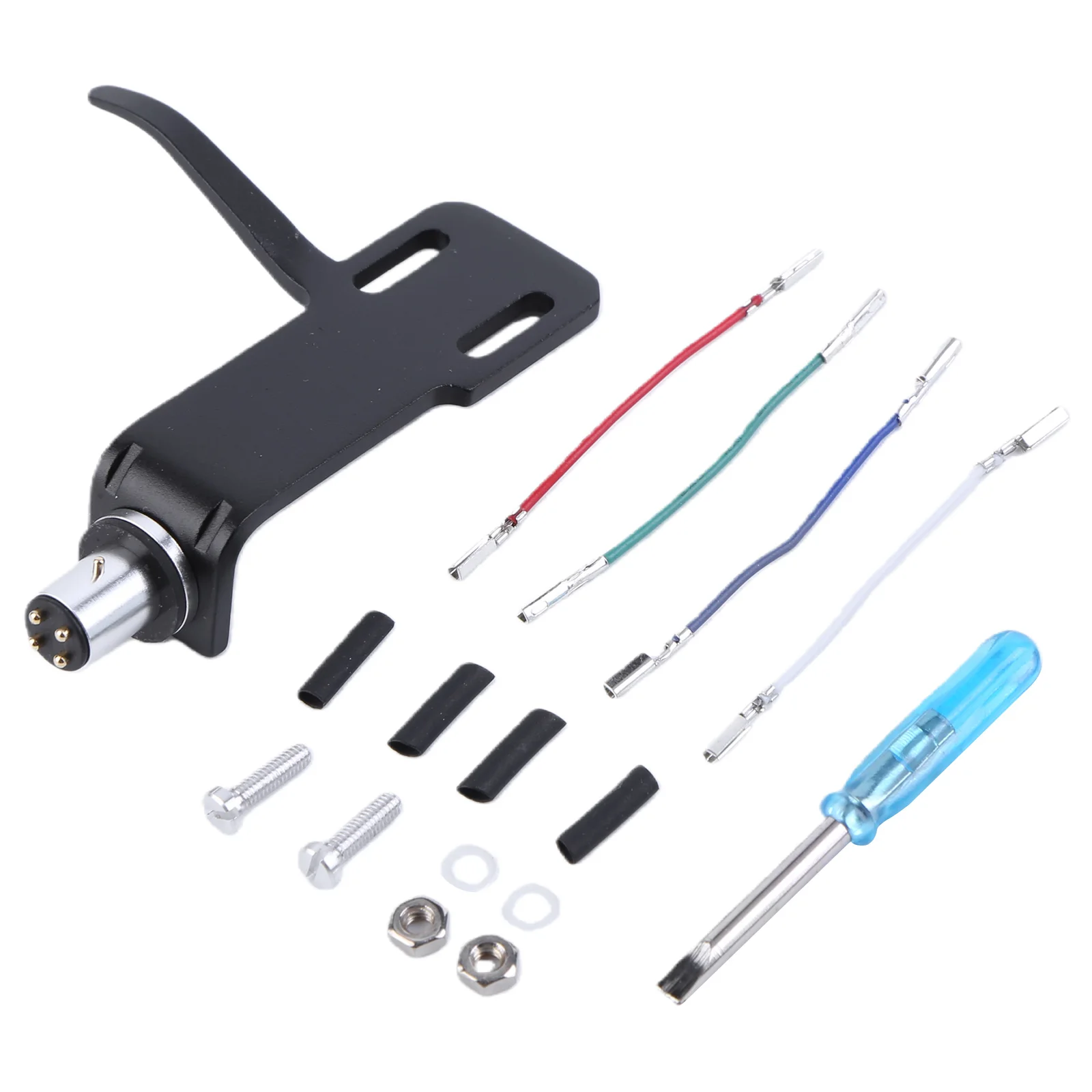 Phono Headshell Mount Replacement with 4 Lead Wires Cartridge Headshell for LP Vinyl Record Player Turntable Phonograph - view 6