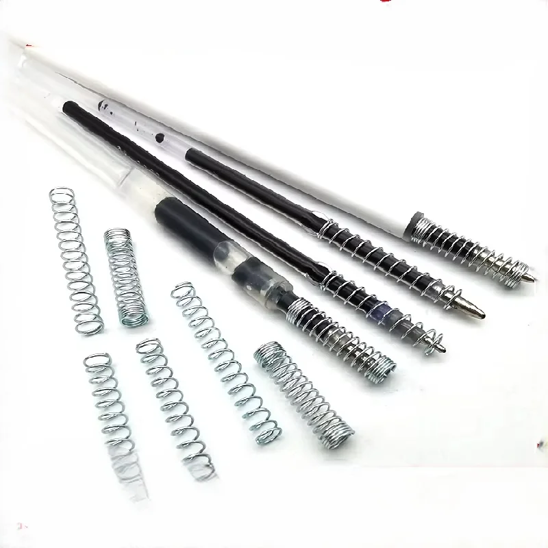 Ballpoint pen refill Accessories Spring Suitable for various pen core springs Galvanized compression spring