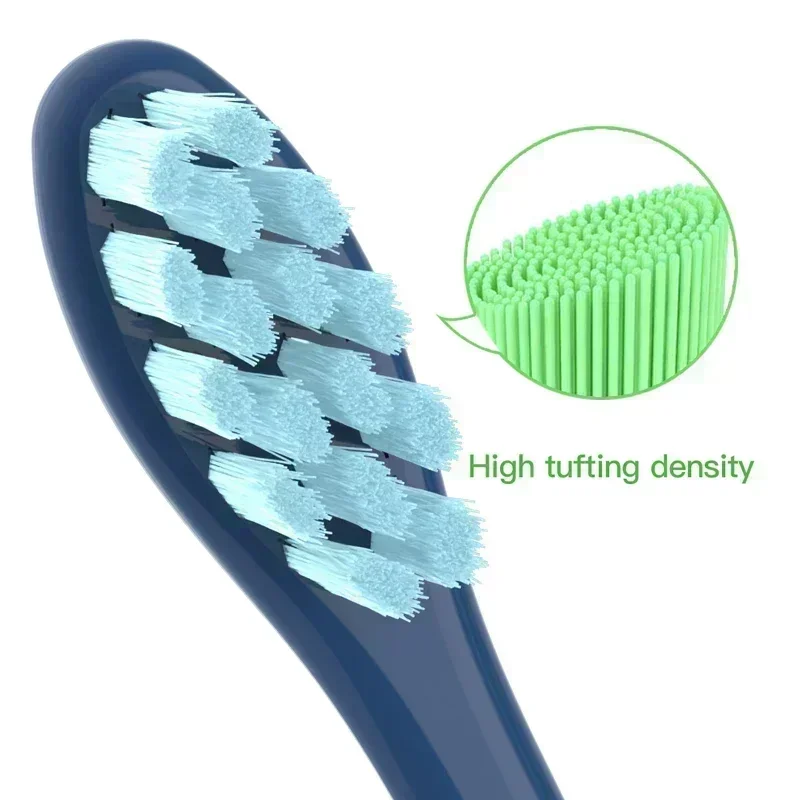 소프트 교체 헤드, 블루 브러시 헤드, 듀퐁 소닉 칫솔, 진공 강모 노즐, Oclean X/ X PRO/ Z1/ F1 용, 2 개, 4 개