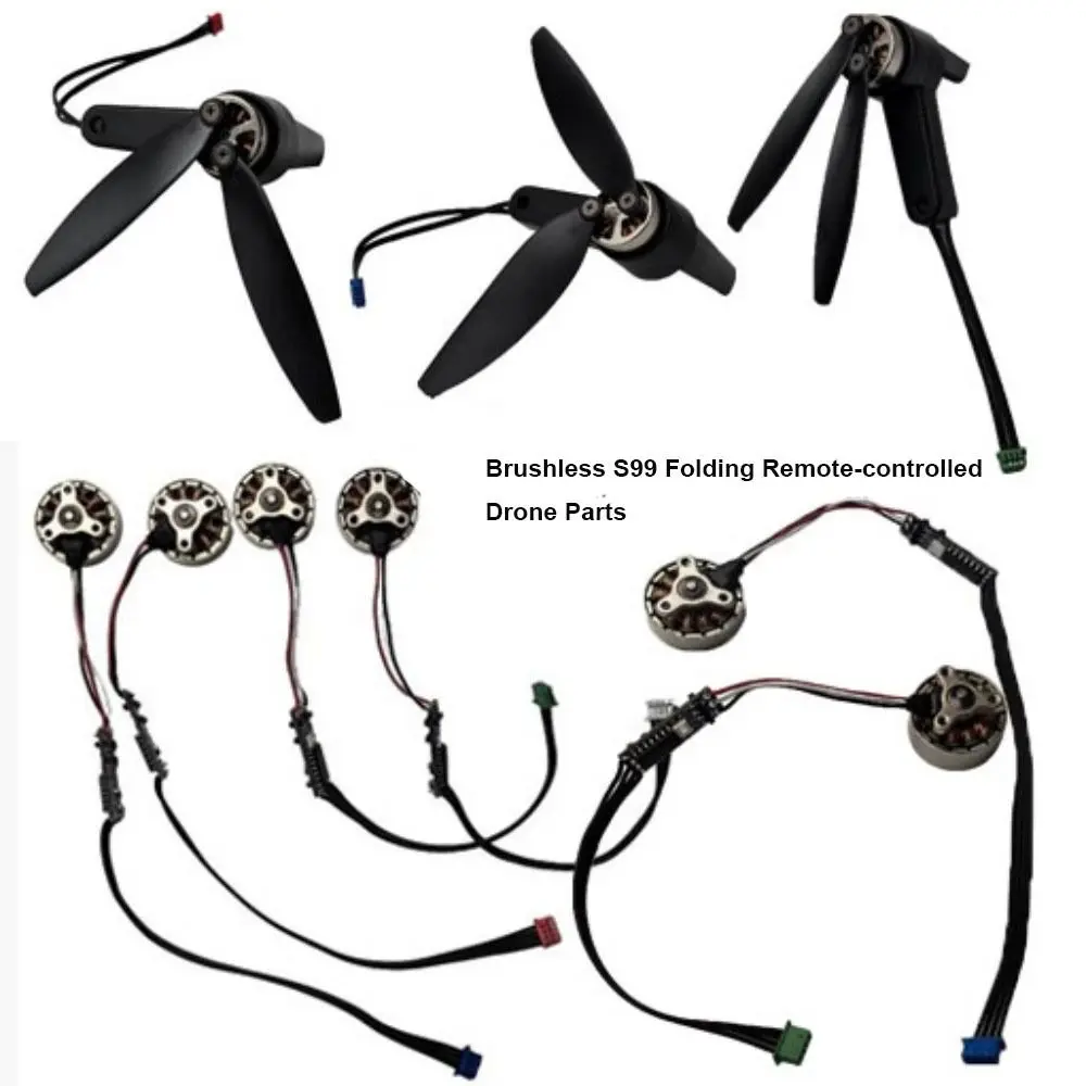 Piezas de Dron plegables universales de alta calidad con control remoto, negro, 10 estilos, brazo de Motor, cámara de flujo óptico sin escobillas S99
