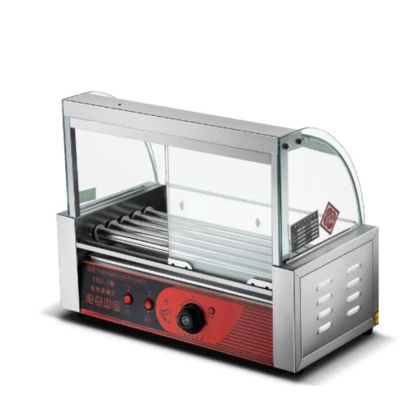 Mini Fully Automatic Hot Dog Sausage Grill, Electric Roller Sausage Griller for Home and Small Snack Shop