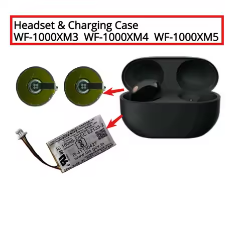 Z55H Z55 Battery For SONY WF-1000XM3 WF-1000XM4 WF-1000XM5 1000XM5 XM4 Bluetooth Earbuds Headset Charging Case