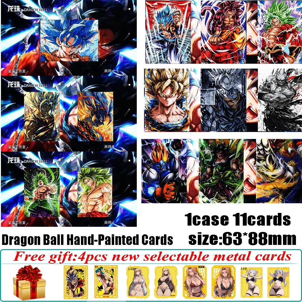 

New Shengsheng Hand Drawn Studio Dragon Ball Hand-drawn Cards 8th Edition Anime Goku Vegeta Piccolo Frieza Quality Game Cards