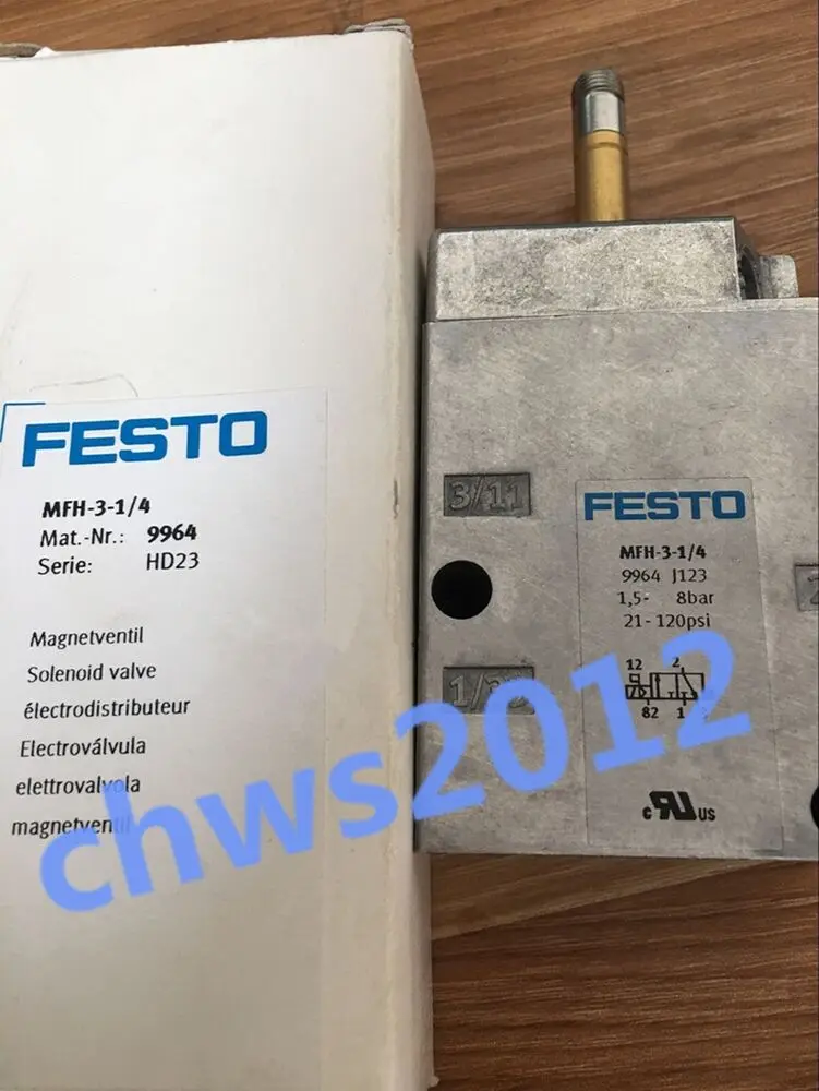 

1 PCS New & Genuine Festo MFH-3-1/4 9964 Solenoid Valve MFH-3-1-4