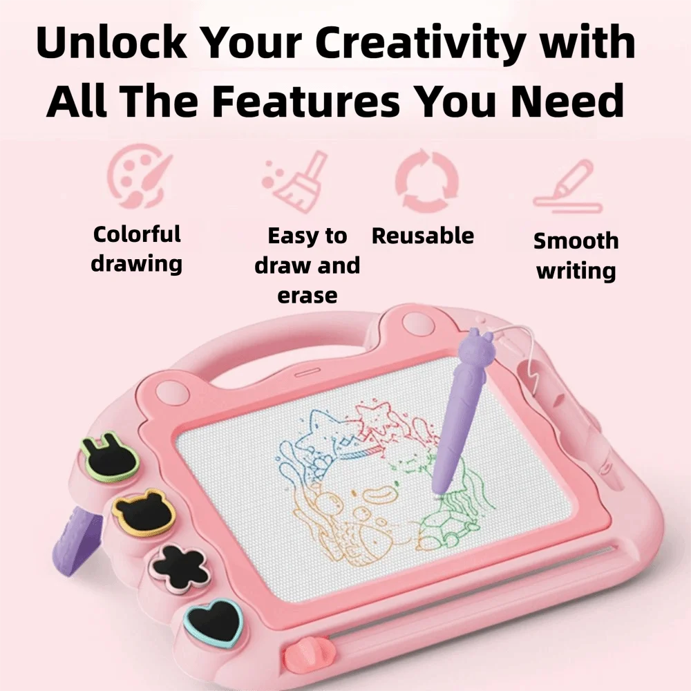 Detachable Parts Magnetic Drawing Board Erasable Reusable Children's Drawing Board Portable Colorful Drawing Board