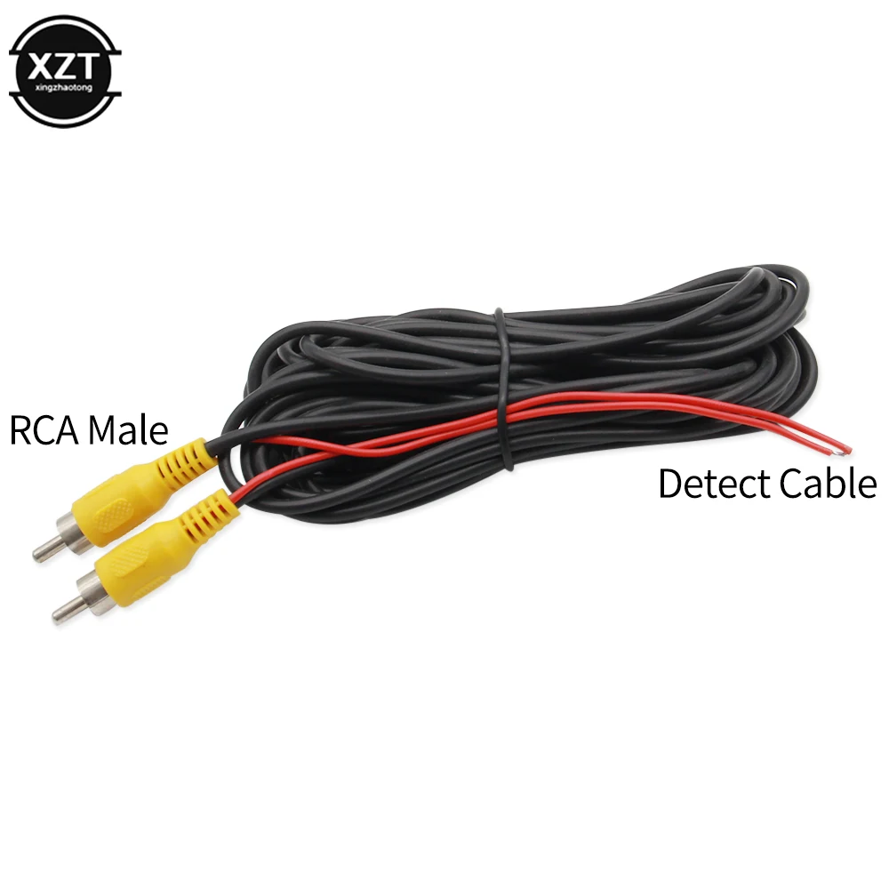 Reverse Camera Video Cable for Car Rear View Parking Universal 6M Wire Match with Multimedia Monitor with Power Cable