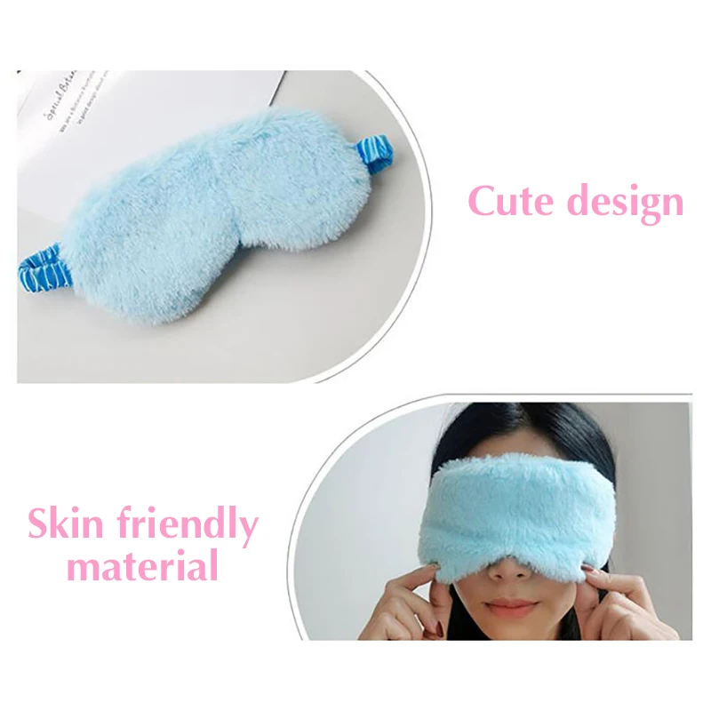 Sleeping Mask Sleeping Blindfold Soft Plush Eye Masks Cute Love Cloud Eye Cover Plush Mask Eyepatch Nap