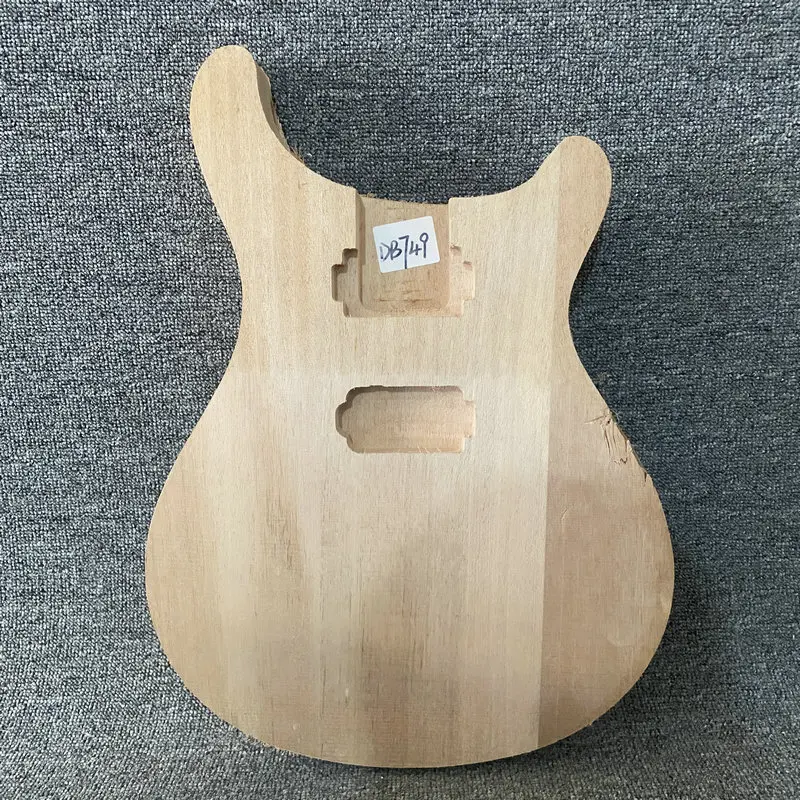 DB749 Natural Color Raw Materials Electric Guitar Body with 2 Humbucker Pickups Right Hand Version