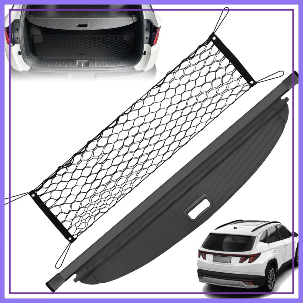 

Carbon Fiber Retractable Cargo Cover for Tucson 2022-2026, Anti-Peeping Trunk Privacy Shield, Car Accessories