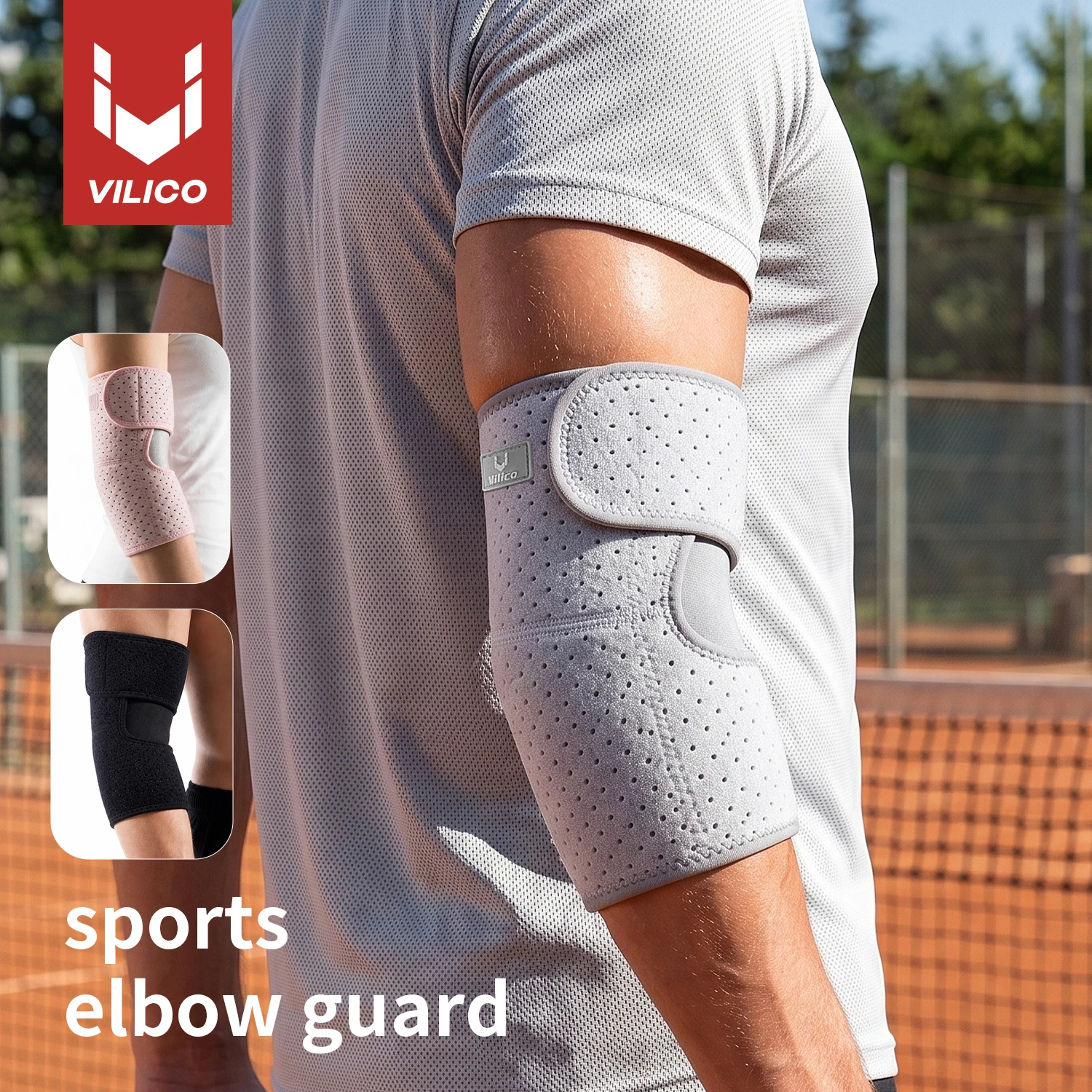 Sports Elbow Bandage Breathable Elbow Pads Basketball Volleyball Fitness Gym Adjustable Arm Sleeve Knee Pads Sports Safety
