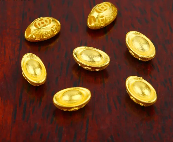 إكسسوارات مجوهرات من الذهب الحقيقي عيار 18 قيراط من الذهب يوان باو au750 #2
