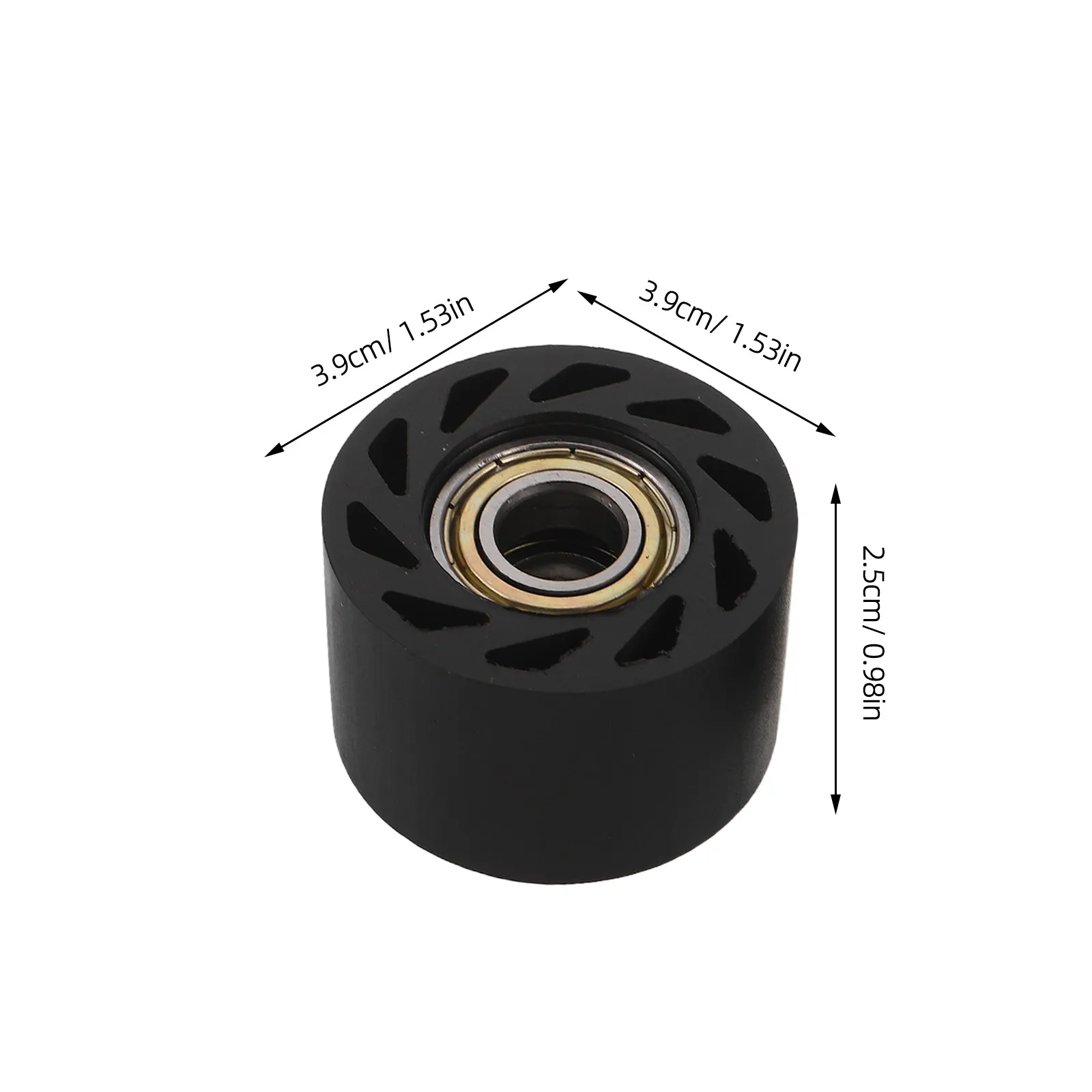 2Pcs Chain Tensioner Pulley Wheel 8Mm Heavy-Duty Motorcycle Guide Roller for Stable Chain Alignment Reduced Noise Smooth