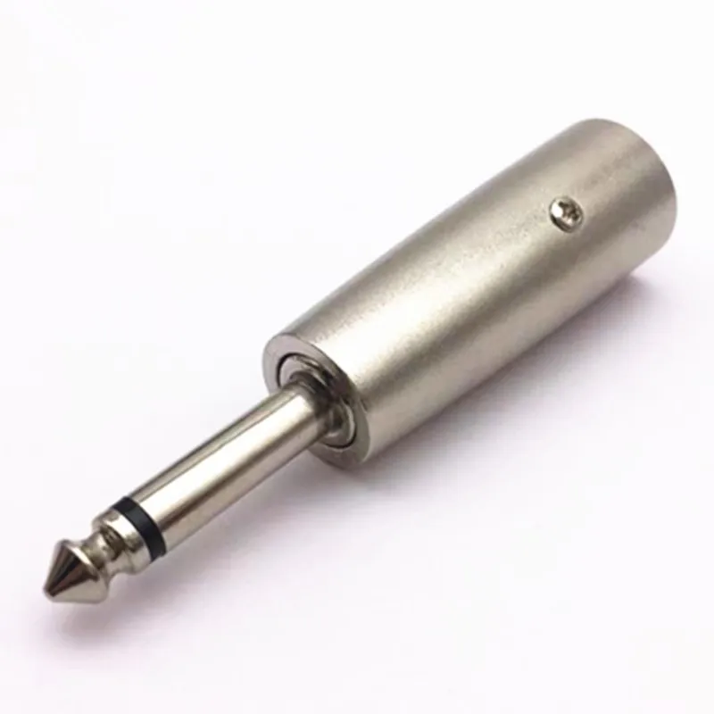 6.5mm Revolving Male Or Female Dual Channel Single Channel Three Section Tail 3-pin Plug Card Dragon Male All Metal Adapter C2