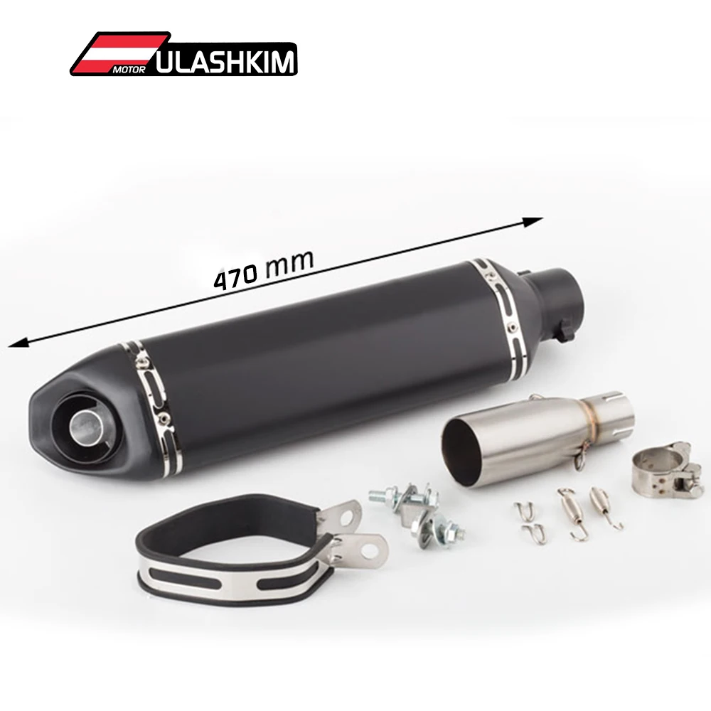 Slip On Exhuast For Piaggio BEVERLY 125 300 MP3 125 250 300 Exhaust Middle Pipe  Motorcycle Muffler BEVERLY 125 300 MP3 125 250