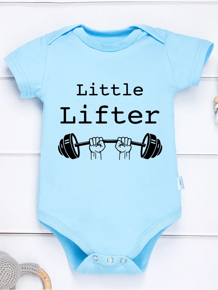 Little Lifter Fun Cute Baby Boy Girl Clothes 0-24 Months Newborn Cotton Skin-friendly Onesies High Quality Popular Infant Romper