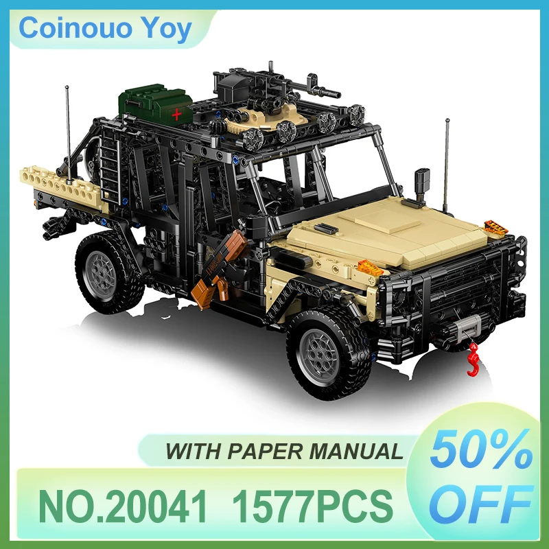 

High-quality Technical Special Assault Car MOULD KING 20041 Building Block Military Off-Road Truck Puzzle DIY Toy Brithday Gifts