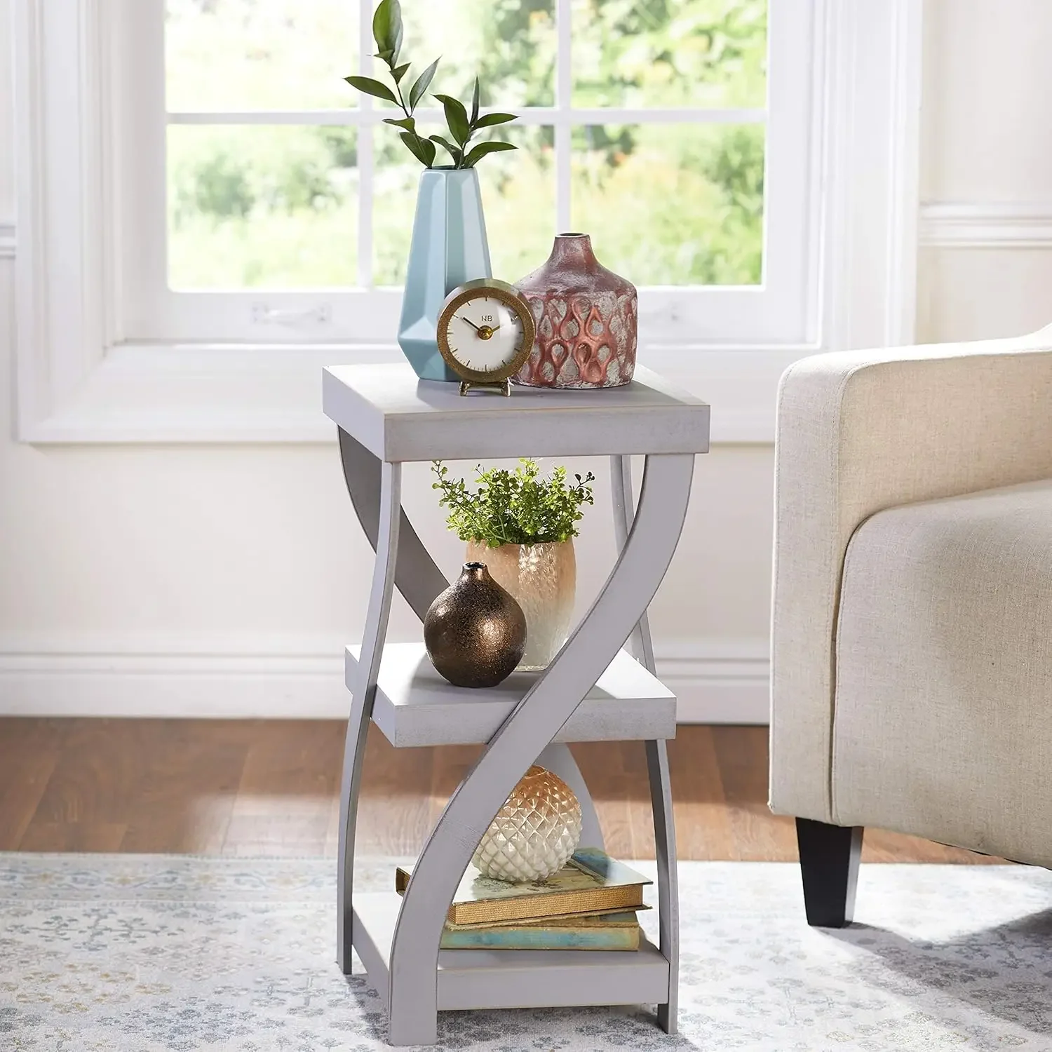 

Collection Distressed Twisted Wood Accent - Distressed Gray