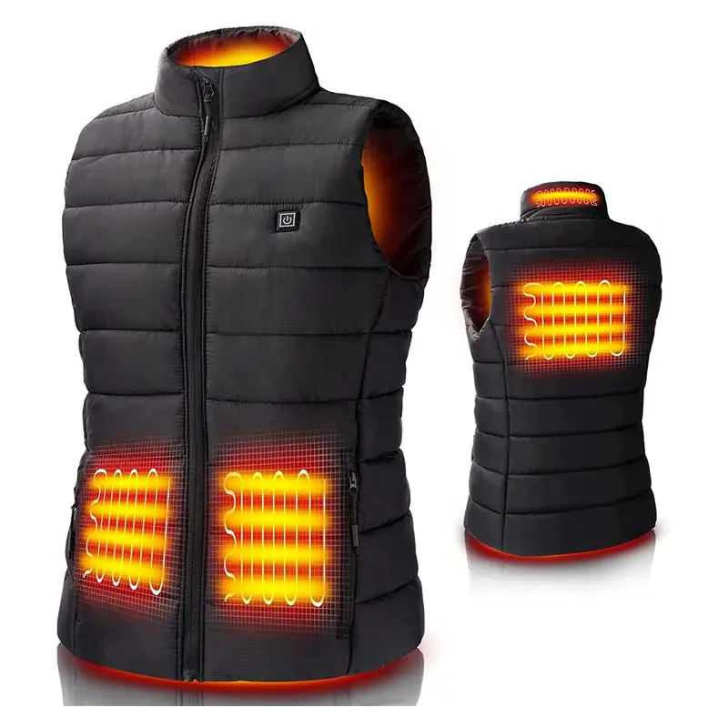 Men Heated Vest Warm Heating Jacket Winter Warm Fleece Sweater Vest for women Lightweight Sleeveless Vest Male Clothing