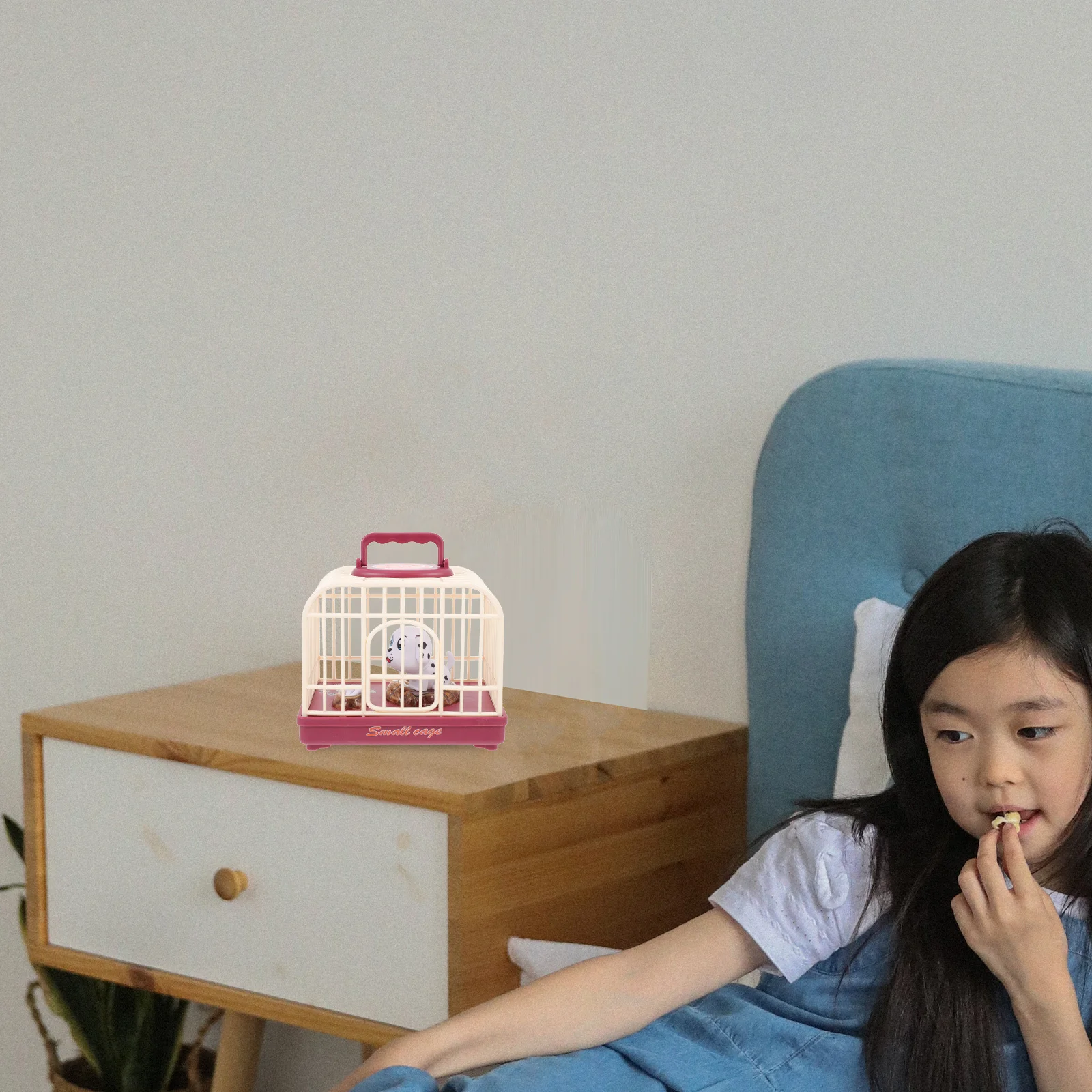 لعبة قفص الكلب للتحكم الصوتي للأطفال على شكل رسوم متحركة رائعة للنوم التلقائي ووظيفة البدء والتحكم الصوتي للكلب #3