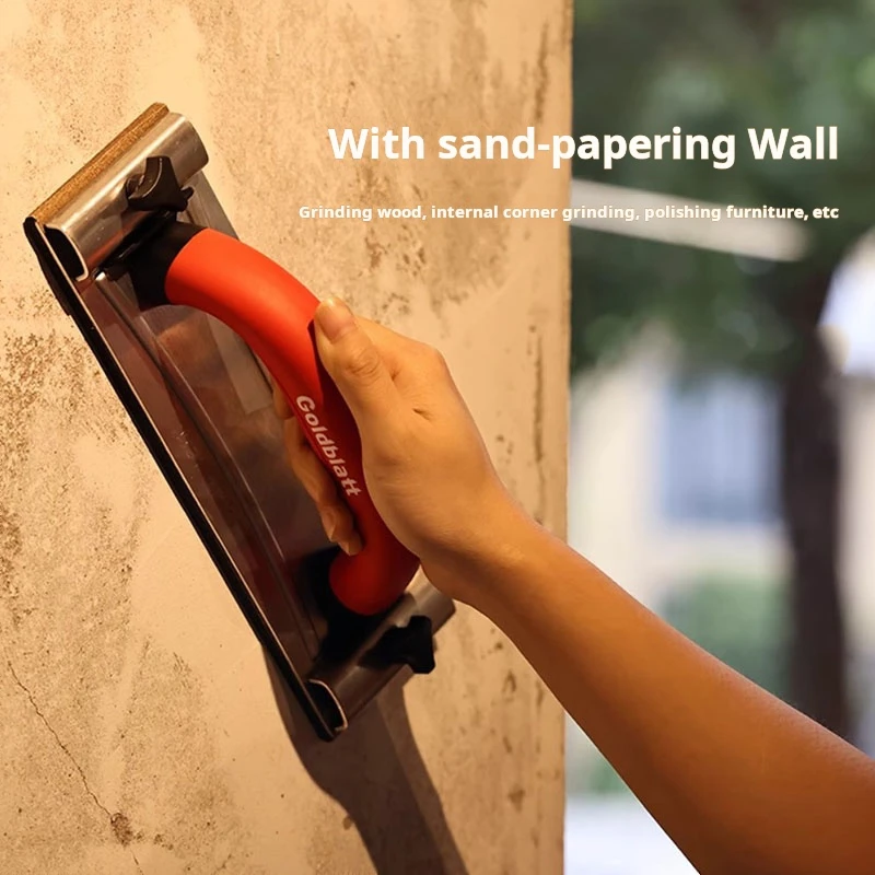 

Goldblatt шлифовальный блок для гипсокартона, ручная шлифовальная машина с ручкой, держатель наждачной бумаги, инструмент для полировки деревянного пола, вощение, инструменты для полировки стен