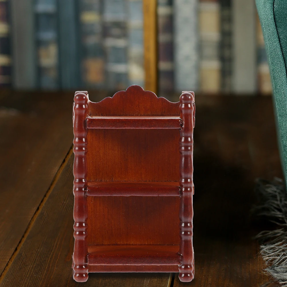 

2pcs Bedside Shelf Decor Mini House Accessories 1/12 Scale Dollhouse Nightstand Wooden Miniature Furniture For Bedroom Kitchen