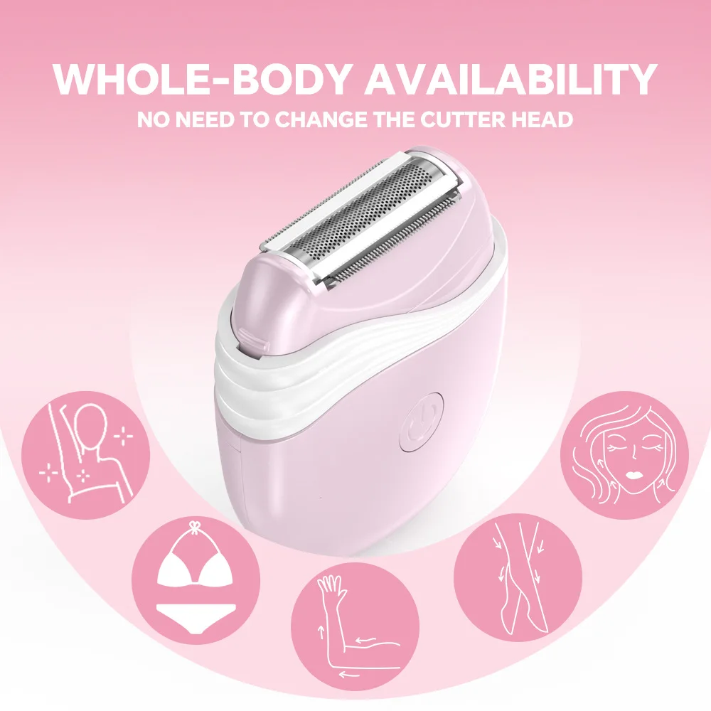 Razor's new electric shaver, women's private parts hair removal machine, portable underarm leg hair shaver, dry battery model