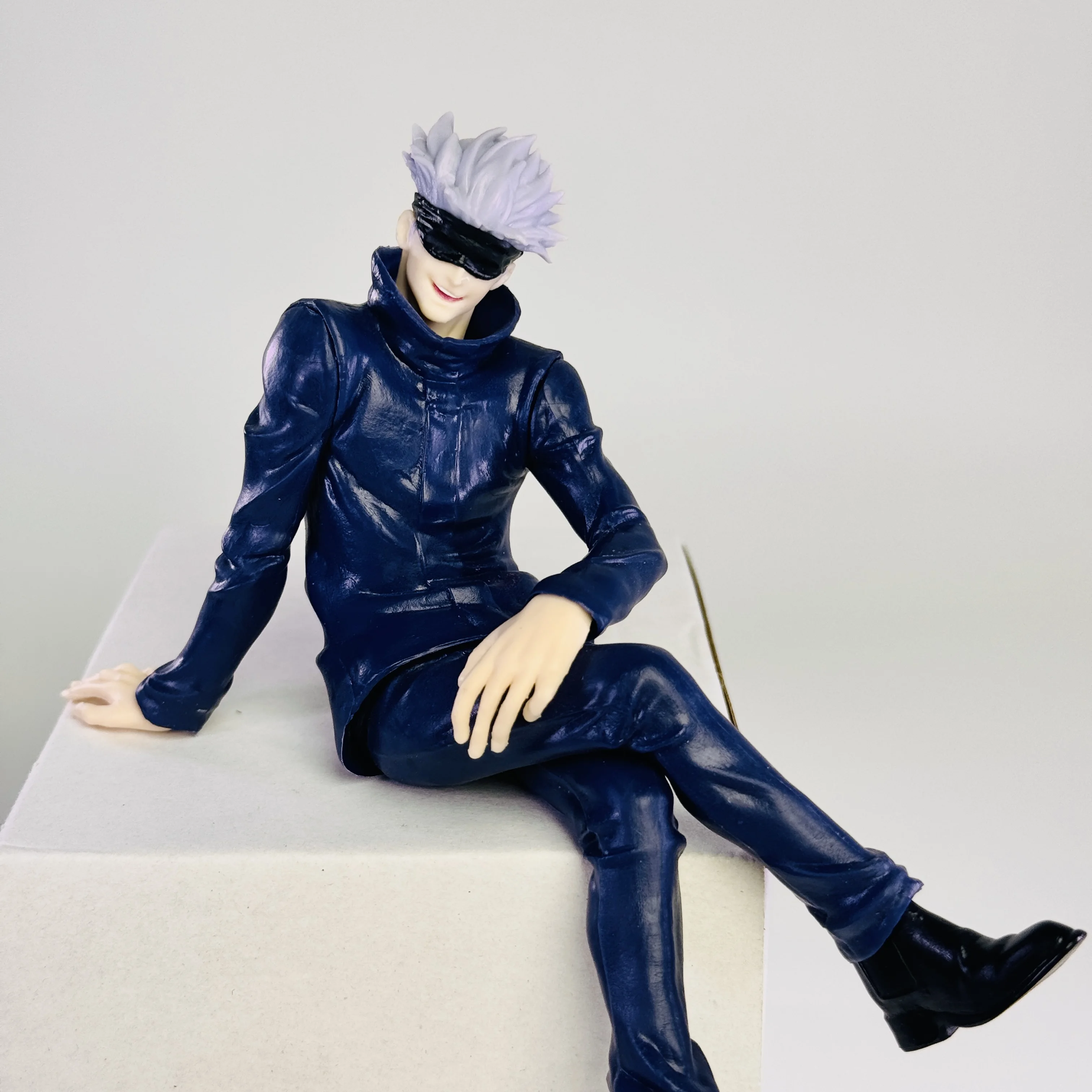 Hot New Jujutsu Kaisen Anime Figure Sitting Satoru Gojo Figure Collection Model PVC Action Figures Anime Decoration Toys Gifts image 2
