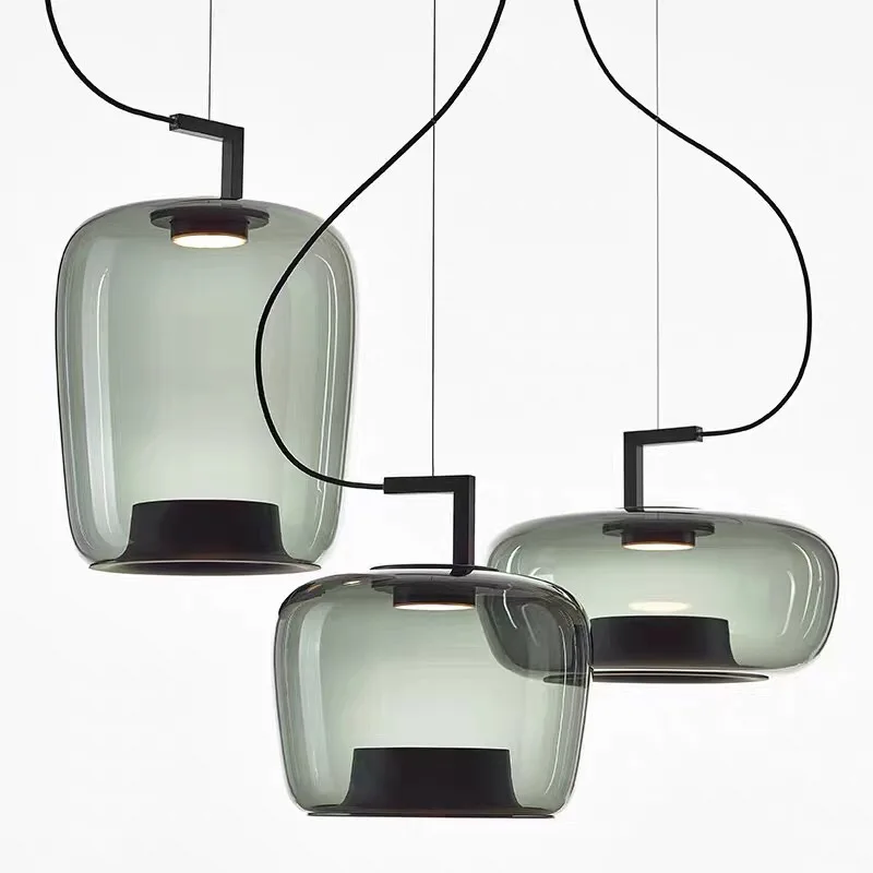 

Nordic minimalist restaurant bar counter bedroom stairwell creative personality designer bedside light luxury chandelier