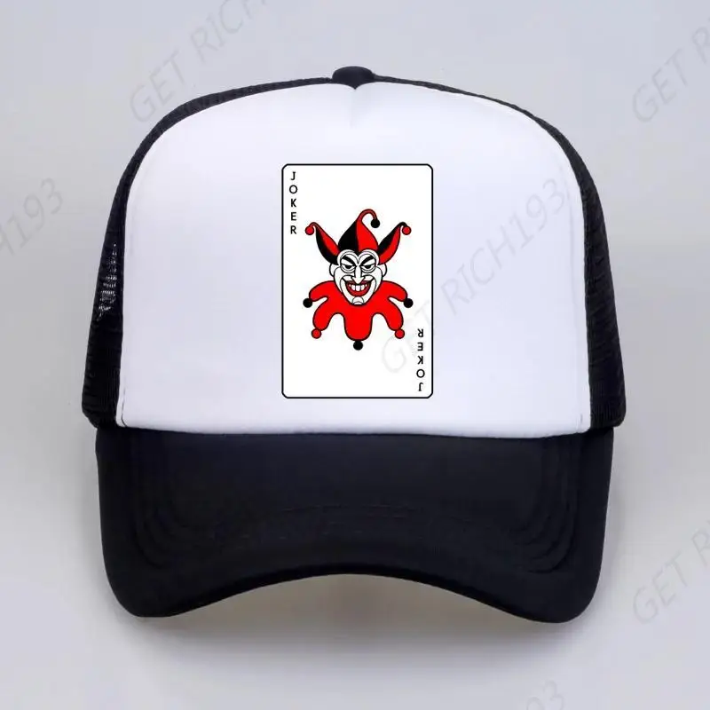 

Joker Casual Men'S Hat Vintage Movie Funny Hip Hop Baseball Caps Poker The Joker Cartoon Unisex Printed Letter Snapback Hats