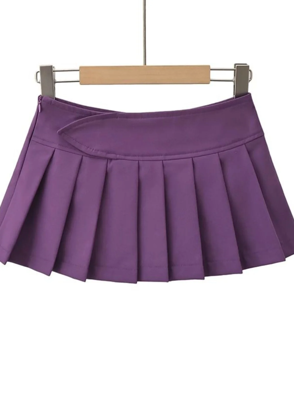 Damska spódnica Slim Aline Pleated ort Color High Waist Street Sle A-Line Summer Collection