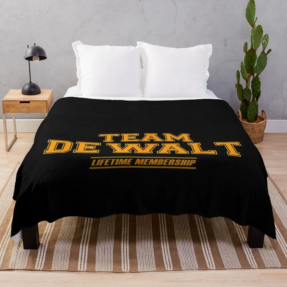 life time membership team dewalt Throw Blanket Vintage For Baby Blankets