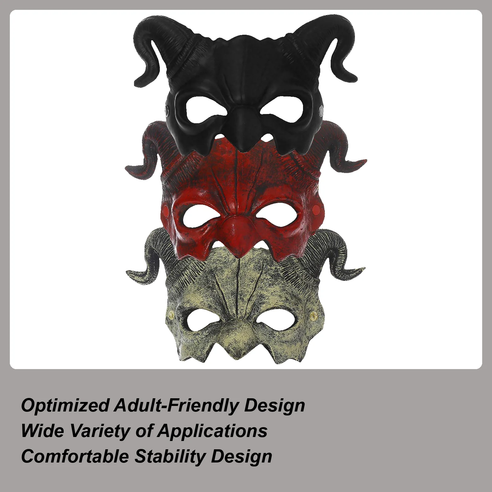 

Horror Halloween Half Face Mask - Unisex Adjustable Scary Costume Headgear for Party, Festival, Parade & Cosplay Accessories