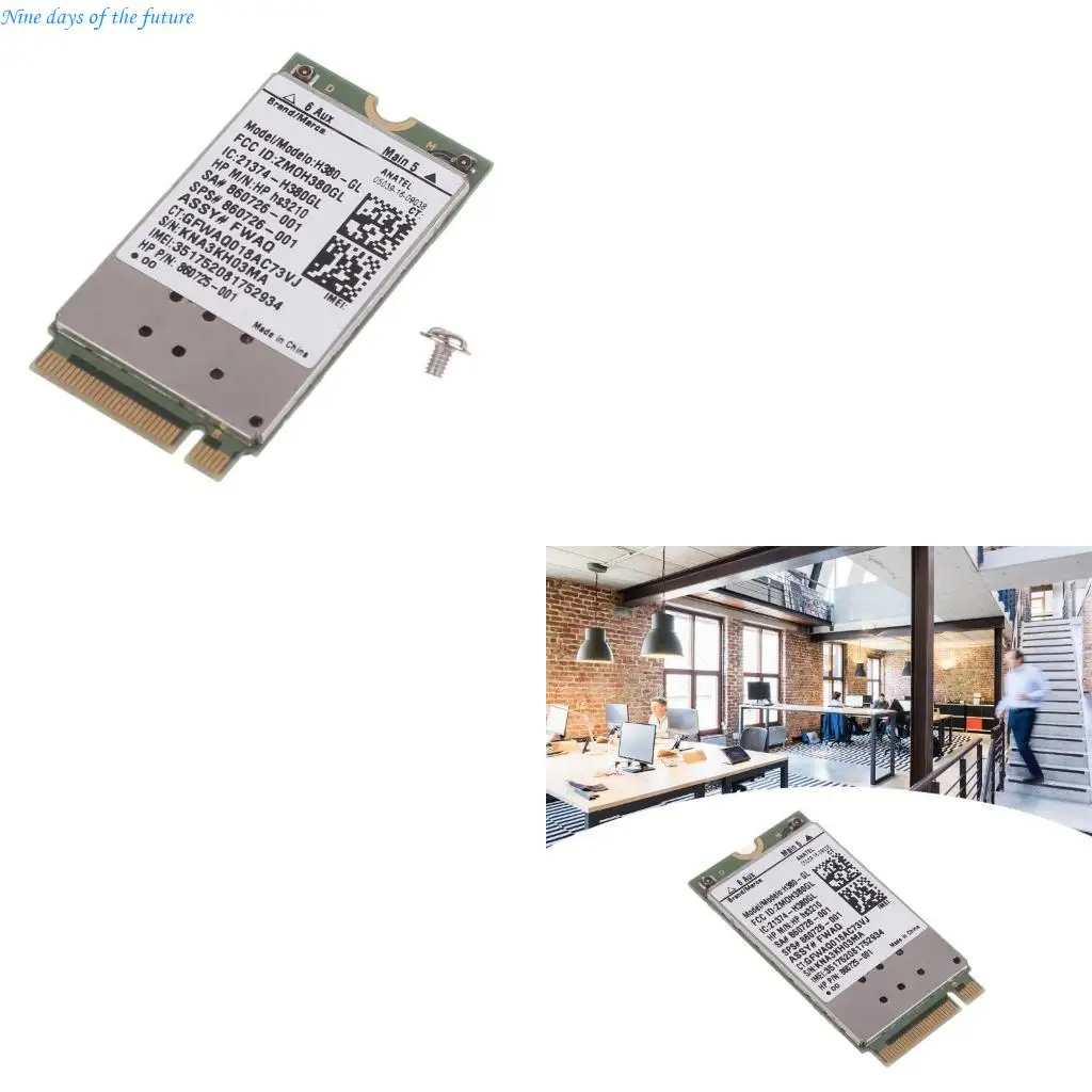 

Карта WWAN H380-GL HSPA+ M.2 860726-001 Беспроводной адаптер Wi-Fi Беспроводная карта E65A