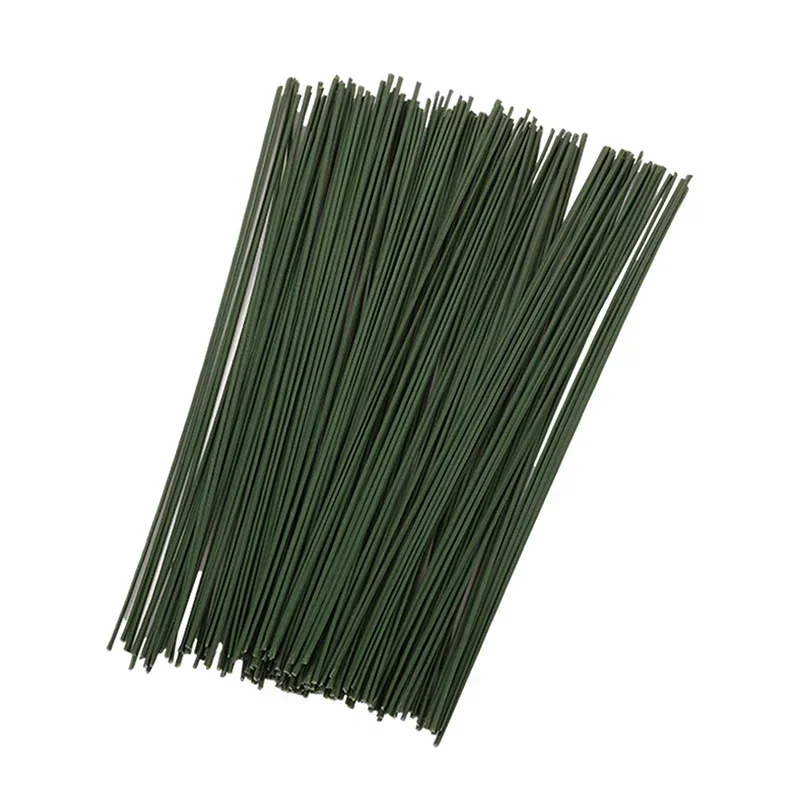 2026 Latest Models 100Pcs 30cm Artificial Green Flower Stems DIY Floral Wire Accessories Wedding Home Craft Decor