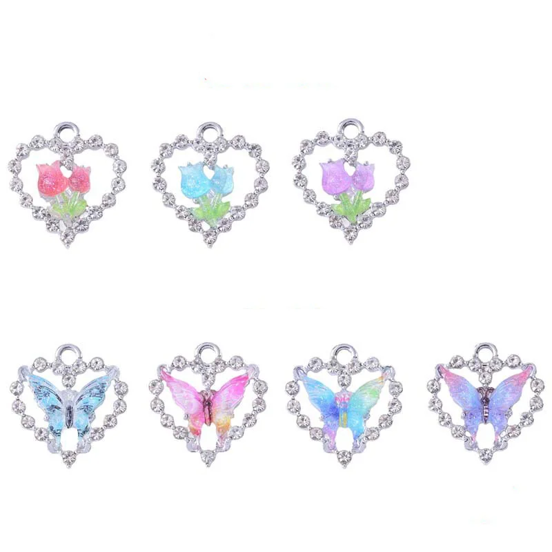 NEW 20 Style Fashion Butterfly Diamond Alloy Flower Plate Jewelry Accessories Diy Wedding Dress Bow Headwear Jewelry Accessories