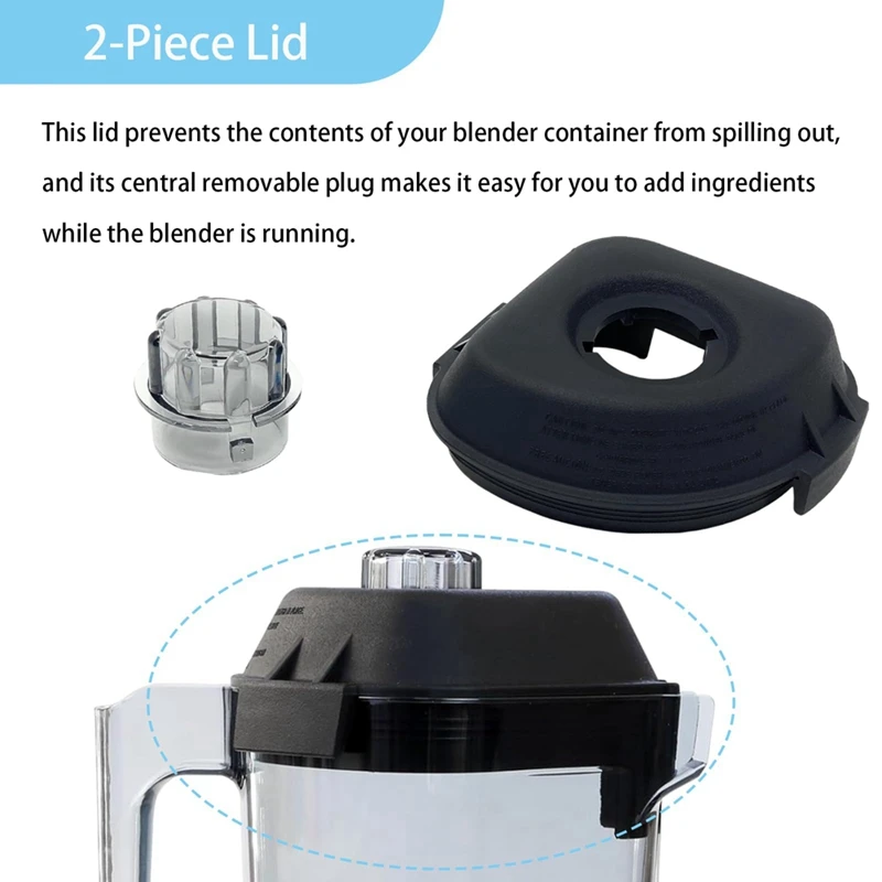 For Vitamix Advance Container Lid 48 Oz & 32 Oz,For Vitamix VM0145,The Quiet One,Drink Machine Advance Blender Top Lid